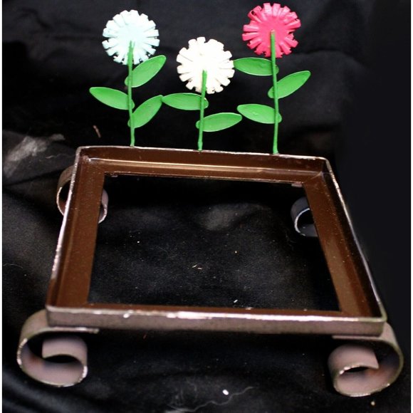 Southern Living Home Secret Garden Box Wooden Metal Distressed Farmhouse Flowers - Picture 9 of 11